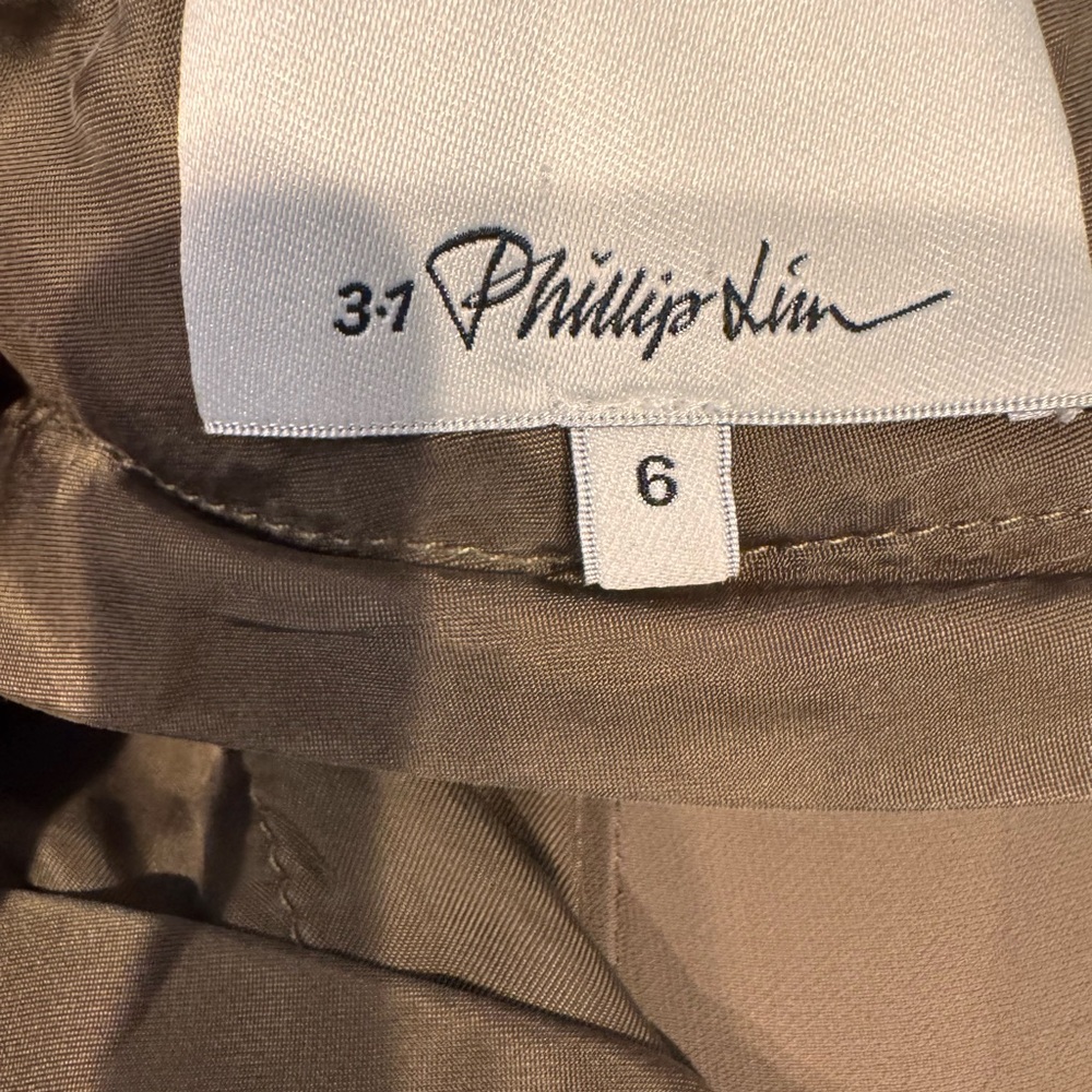 3.1 Phillip Lim Viscose Crop Joggers in Taupe Size 6 - Picture 5 of 8